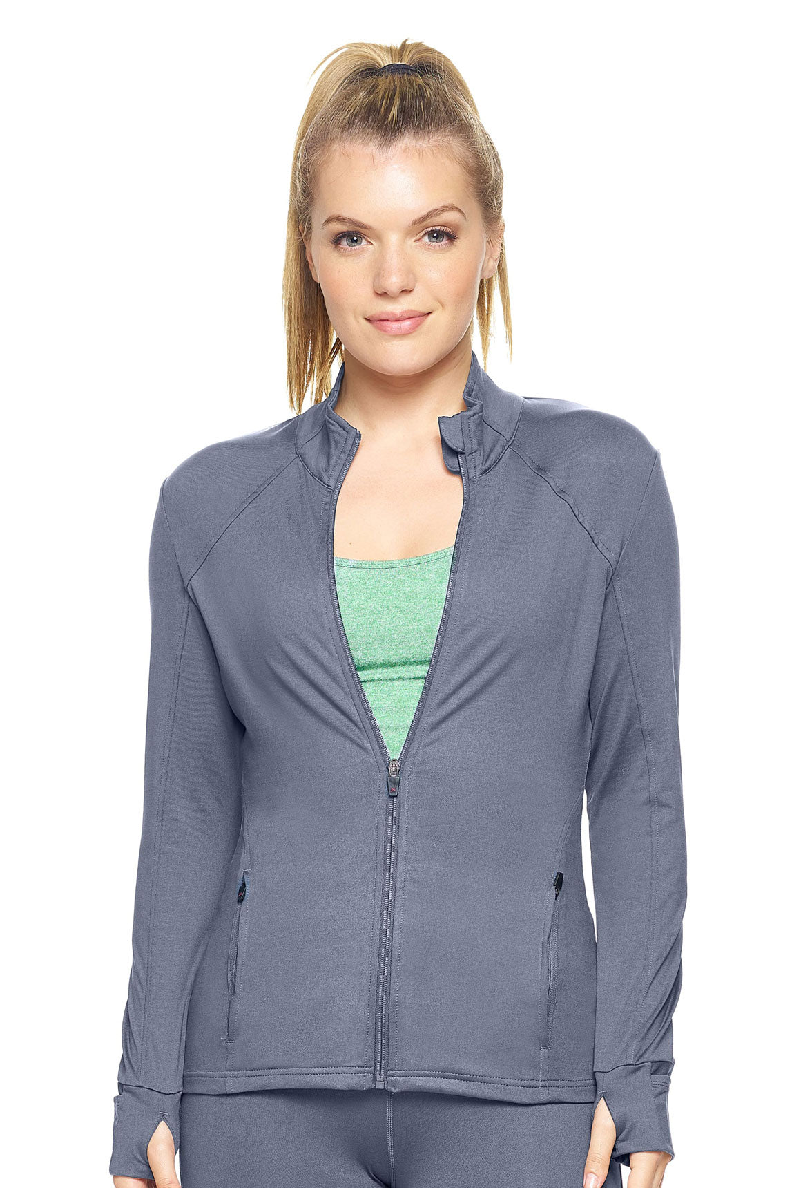 90 Degree By Reflex Check Athletic Hoodies for Women