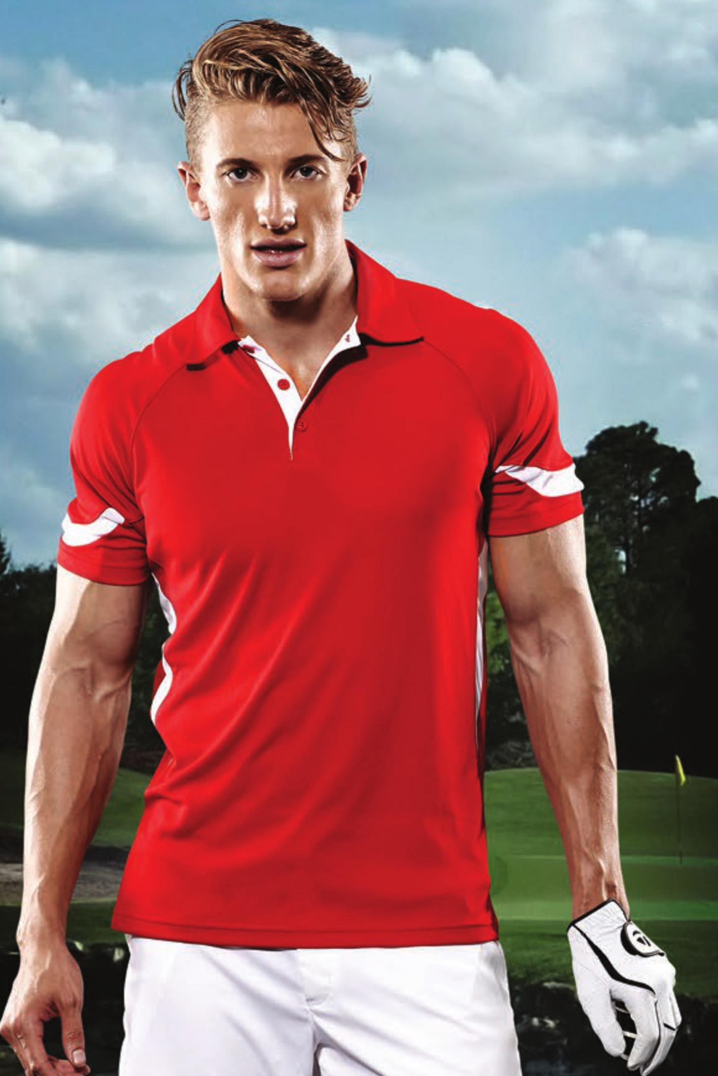 AI841 DriMax™ Courtside Quick Dry Polo  Expert Brand Wholesale red image 2 #red